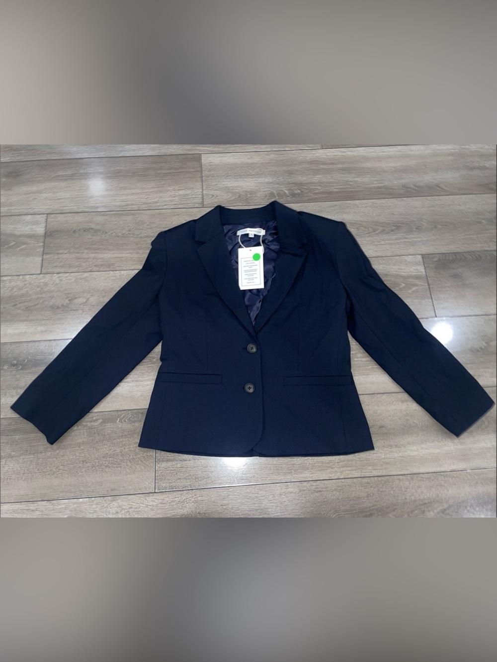 Good American The Shrunken Blazer Women'Small Blazer in Blue Size Small NWT